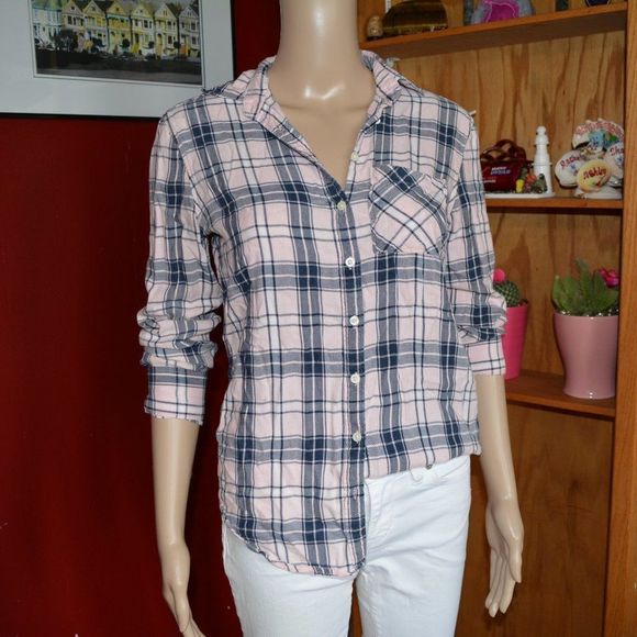 BUTTON Down Plaid Shirt - Picture 2 of 5